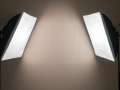 two softboxes lighting photography
