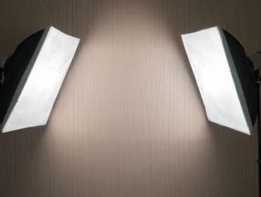 two softboxes lighting photography