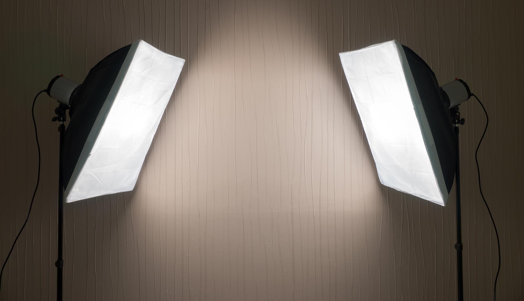 two softboxes lighting photography