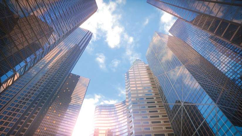 architecture photography glass buildings and sky