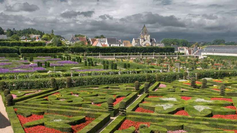 vegetable garden in villandry