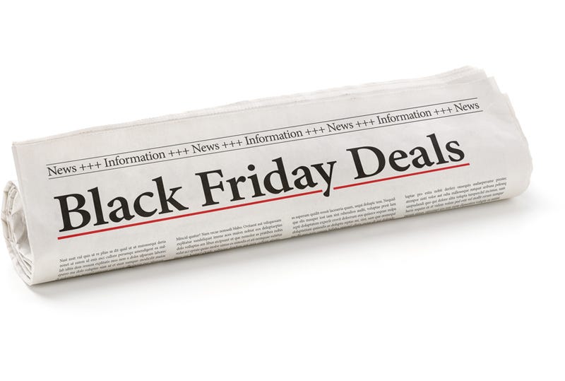 newspaper featuring black friday deals