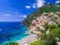 coast of positano in italy