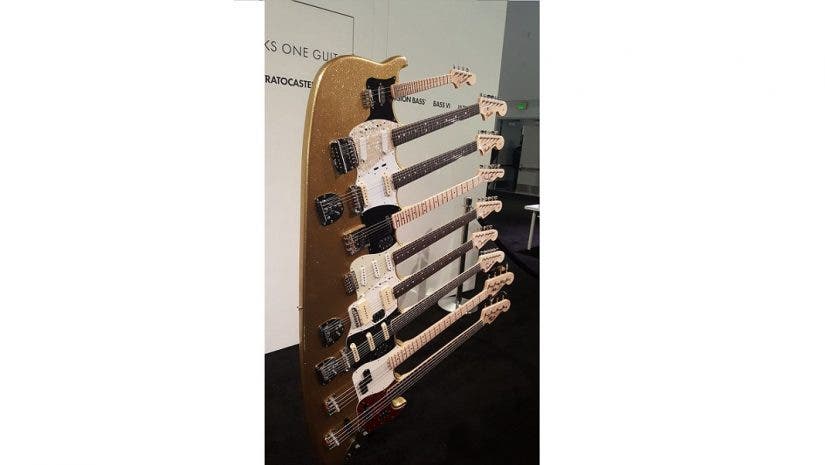 Fender 9-neck guitar NAMM