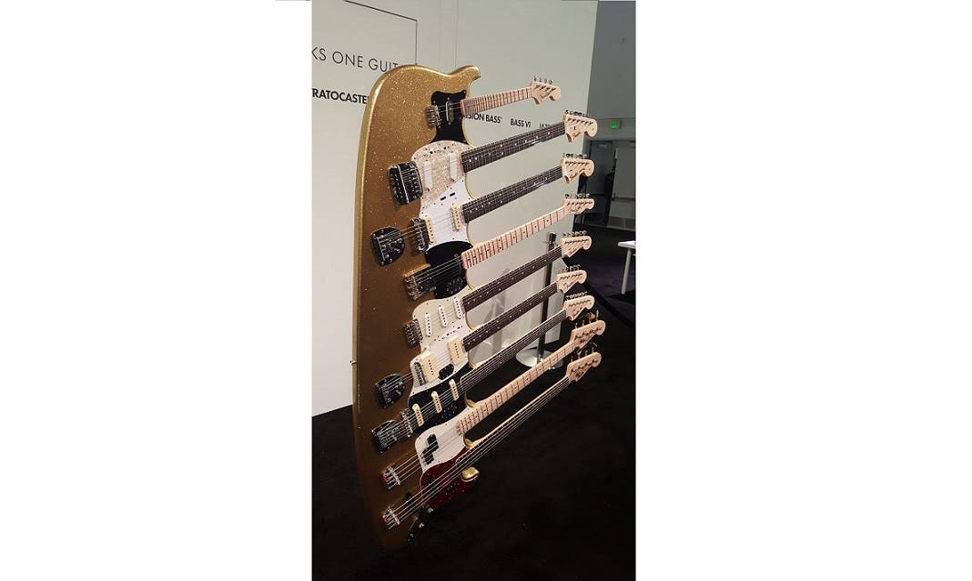 Fender 9-neck guitar NAMM
