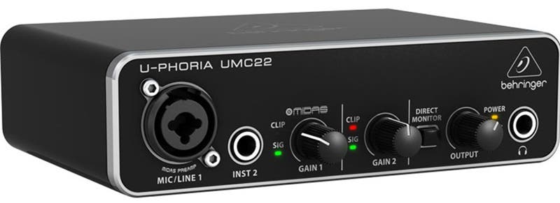 Behringer U-Phoria UMC22 Audio Interface