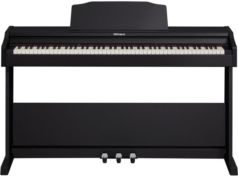 Full view of the Roland RP-102 digital piano