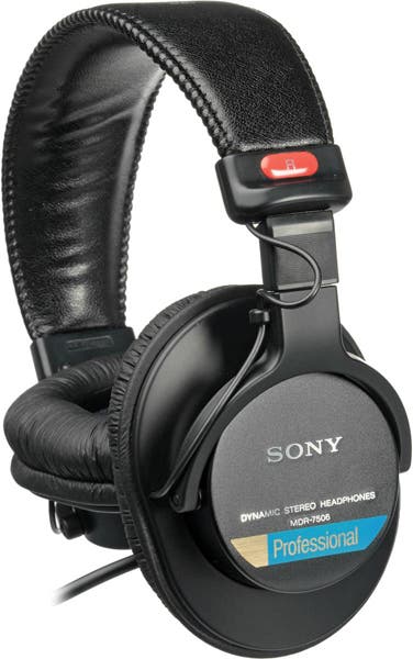 Black Sony MDR-7506
