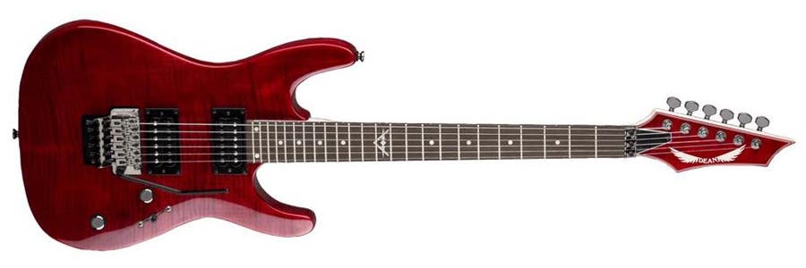 Trans red Dean Custom 350 Floyd Electric Guitar