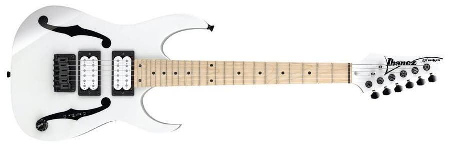 Black and white Ibanez Paul Gilbert Signature PGMM31