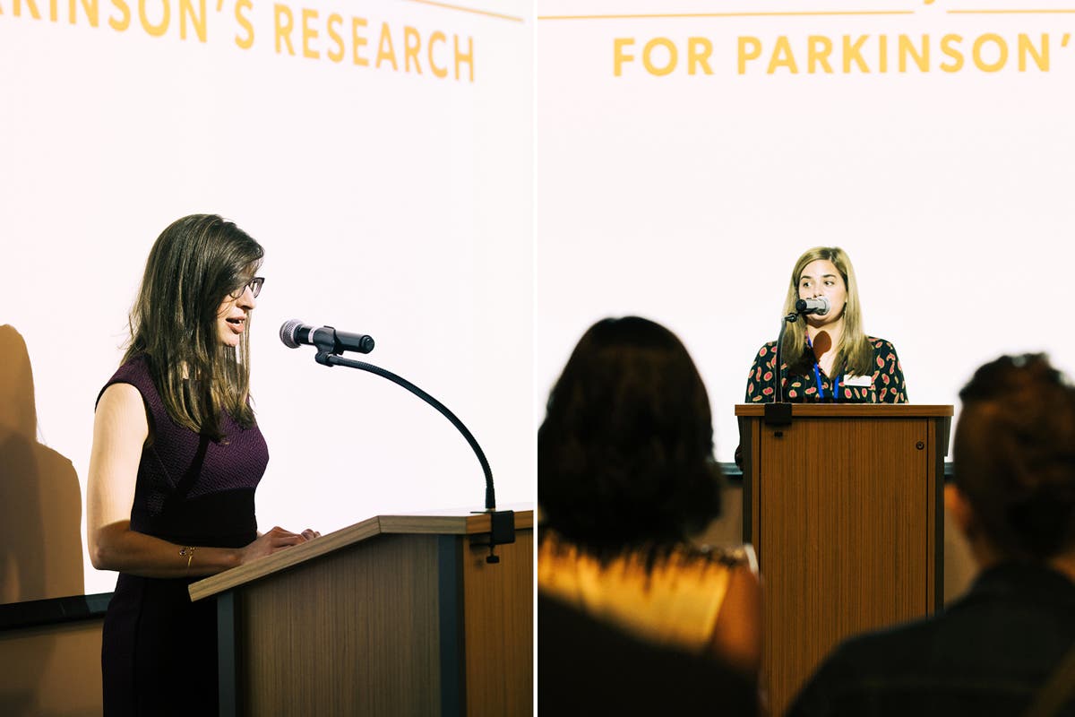 Left: Dr. Kara Smith, UMASS Memorial Medical Center. Right: Clare VanMeter from The Michael J. Fox Foundation