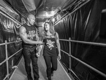 Dwayne "The Rock" Johnson and Ronda Rousey richard freeda