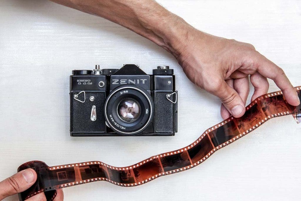 film camera with film