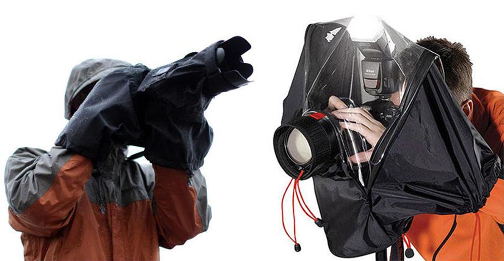 Think Tank Hydrophobia Rain Cover (left) and Manfrotto Pro Light E-705 Elements Cover (right)