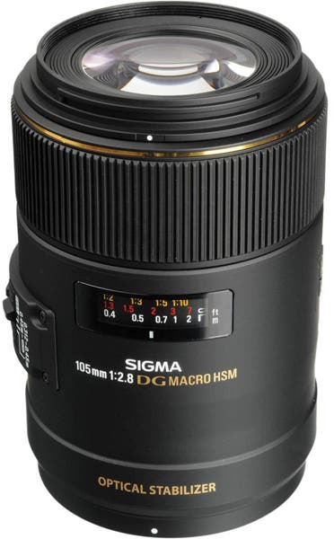 Sigma 105mm f/2.8 EX DG OS HSM Macro Lens for Nikon DSLR Best Lenses for Food Photography