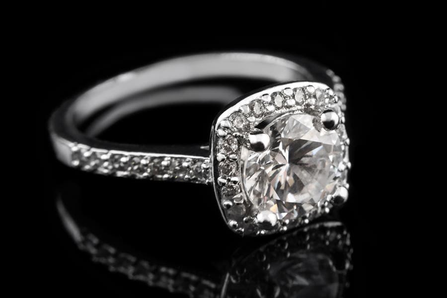 low key shot of diamond ring