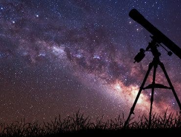 telescope sky night stars