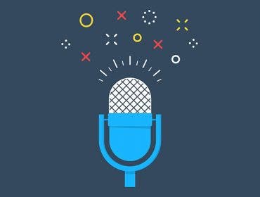 vector image of microphone absorbing sounds