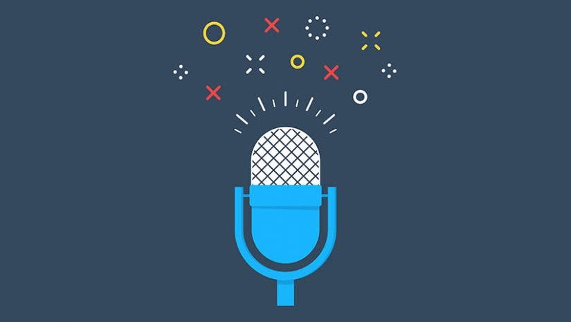 vector image of microphone absorbing sounds