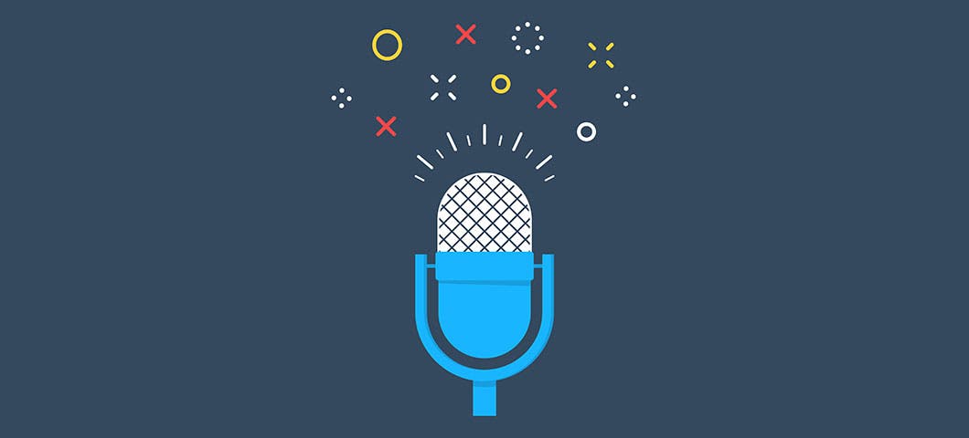 vector image of microphone absorbing sounds