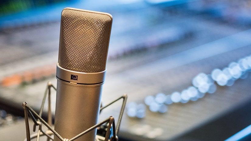 recording audio microphone podcast
