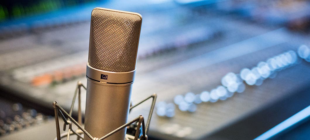 recording audio microphone podcast