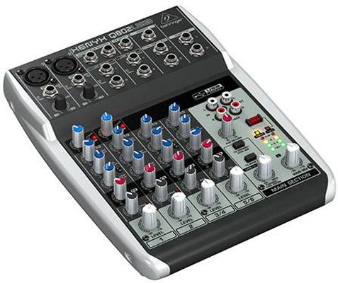 Behringer Xenyx Q802USB Premium Audio Mixer