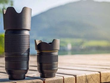 wide angle and telephoto lenses