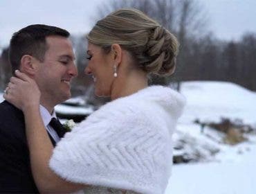 winter wedding videography Stephanie Vermillion