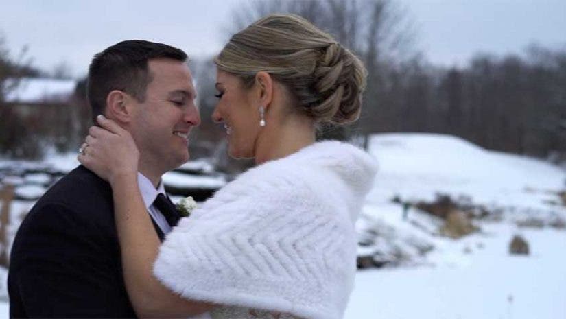 winter wedding videography Stephanie Vermillion
