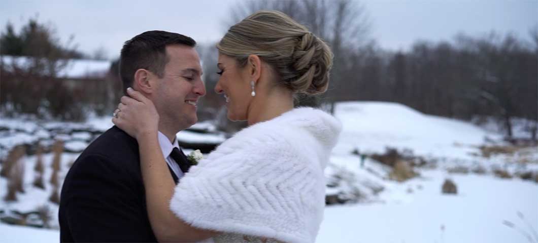 winter wedding videography Stephanie Vermillion
