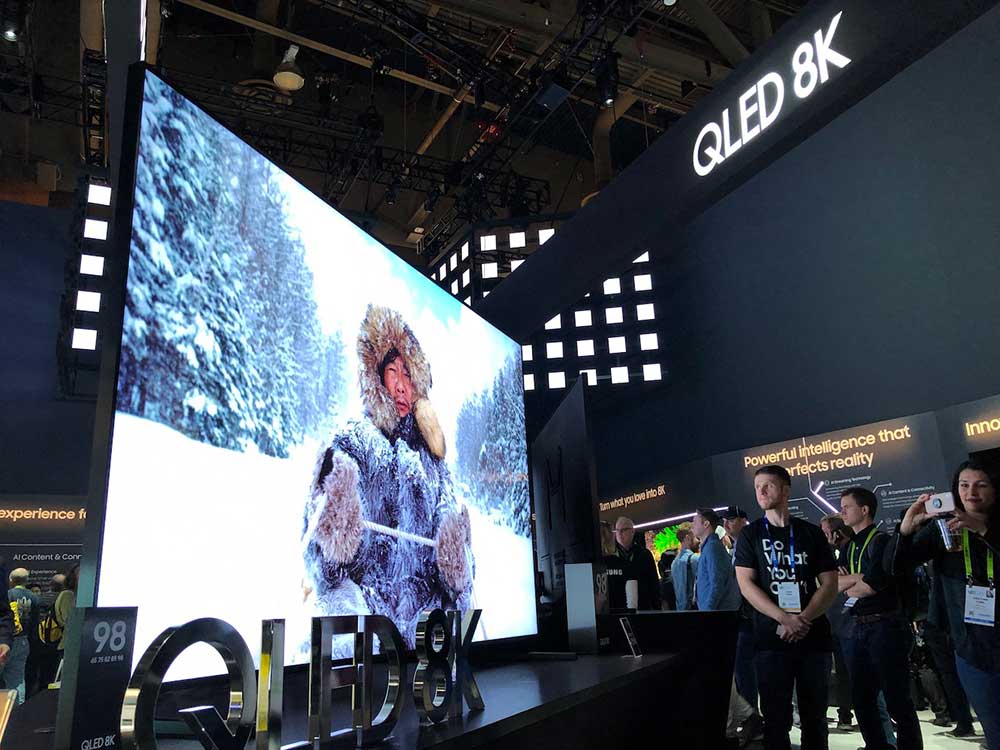 Samsung 8K TV (Photo by Jeff Rizzo)