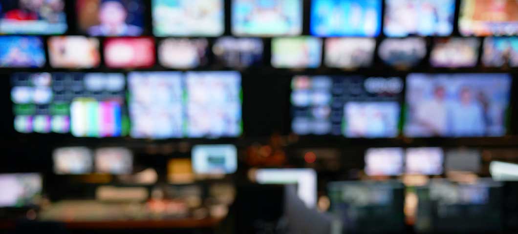 television broadcast control room