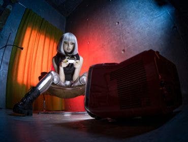 Beautiful wide angle portrait
