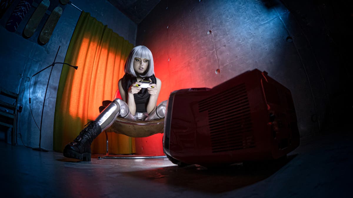 Beautiful wide angle portrait