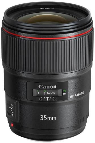 Canon EF 35mm f/1.4L II USM best Canon lens for video