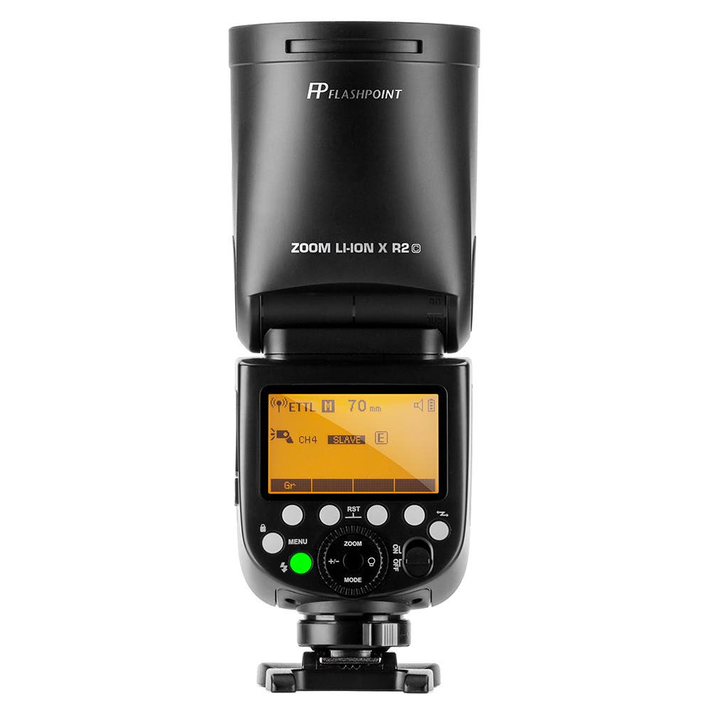 Flashpoint Zoom Li-on X R2 TTL On-Camera Round Flash Speedlight