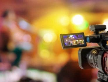 video camera providing live event coverage