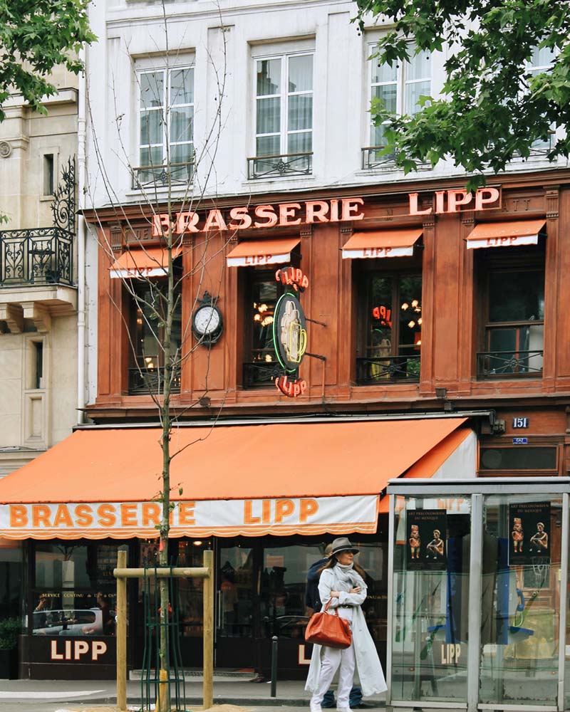 Brasserie Lipp paris Nastasia Yakoub/Dame Traveler