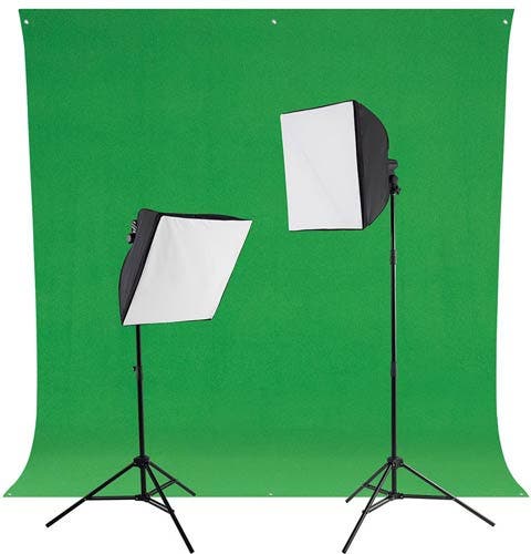 Westcott Green Screen Photo Lighting Kit for green screen backgrounds