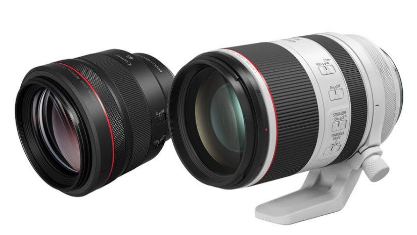 Canon RF 85mm f/1.2 L USM DS Lens and Canon RF 70-200mm f/2.8L IS USM Zoom Lens