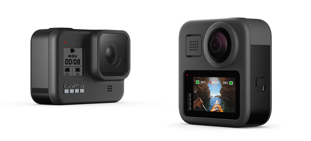 Gopro Introduces 2 New Cameras The Versatile Unshakable Hero8 Black Max For 360 Degree Stabilized Capture