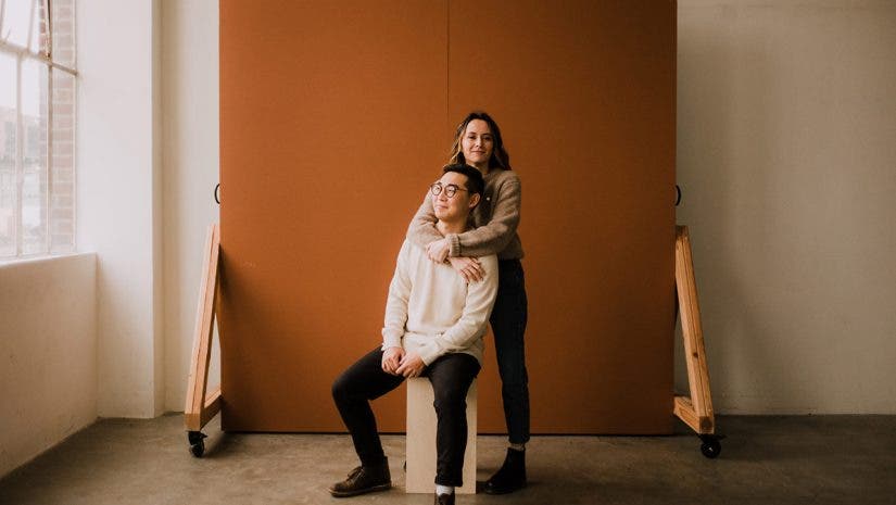 couple portrait photography studio backdrop