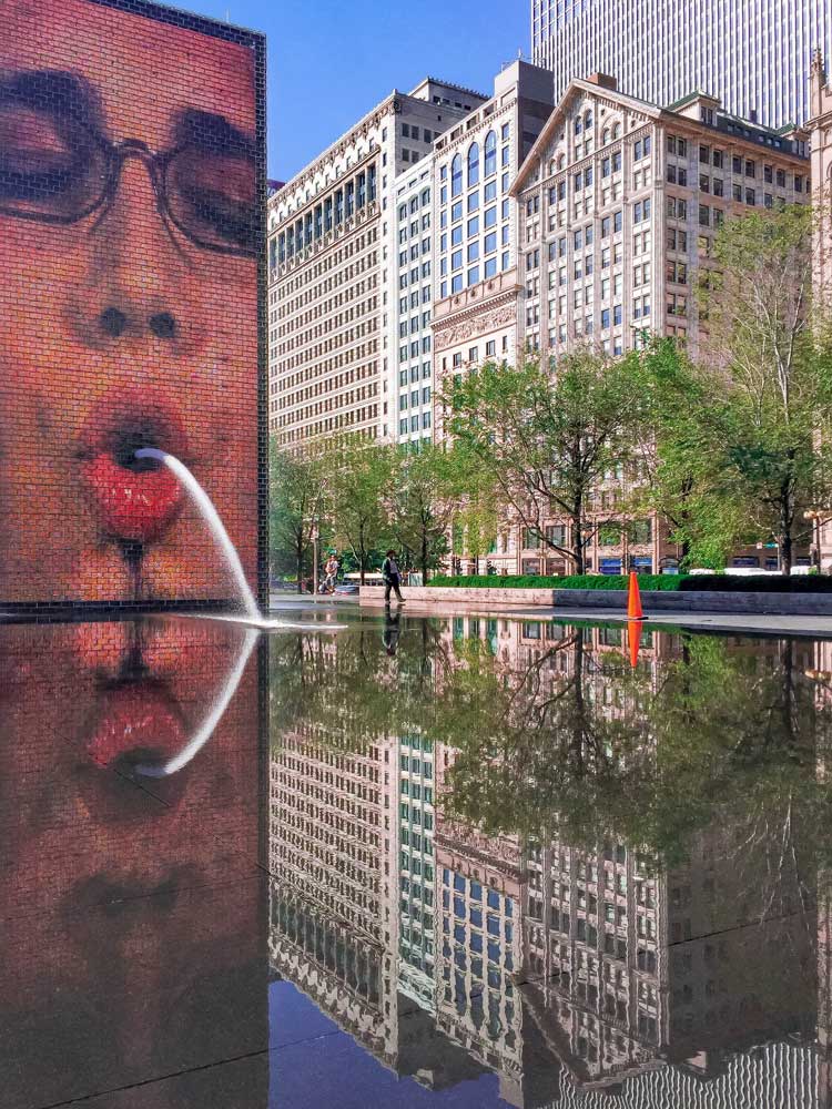 Crown Fountain chicago millennium park