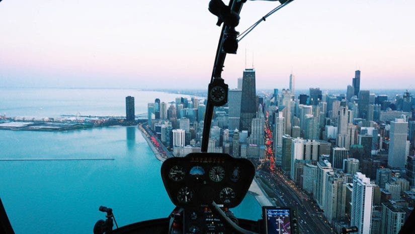 Helicopter ride Chicago