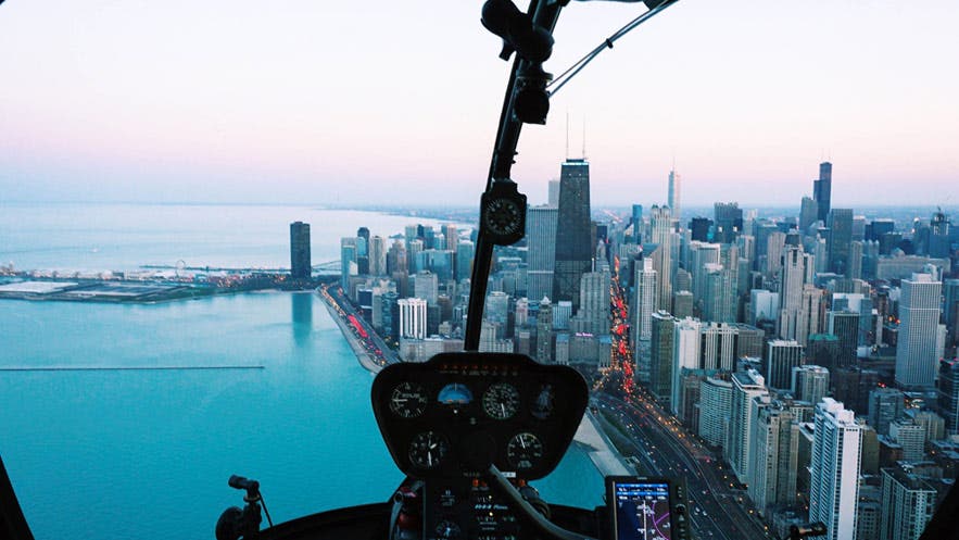Helicopter ride Chicago