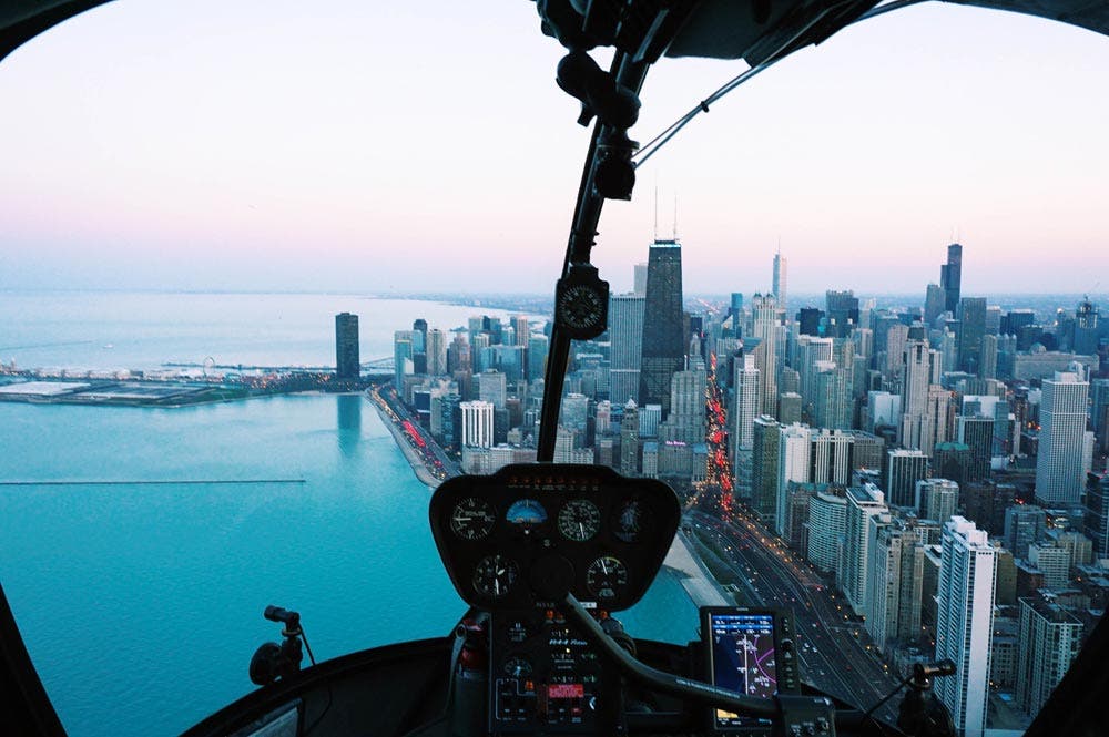 Helicopter ride Chicago