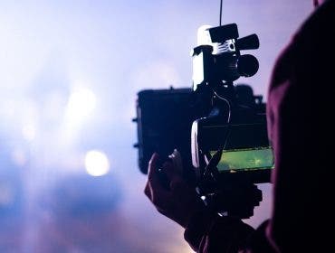 filmmaker with cinema camera
