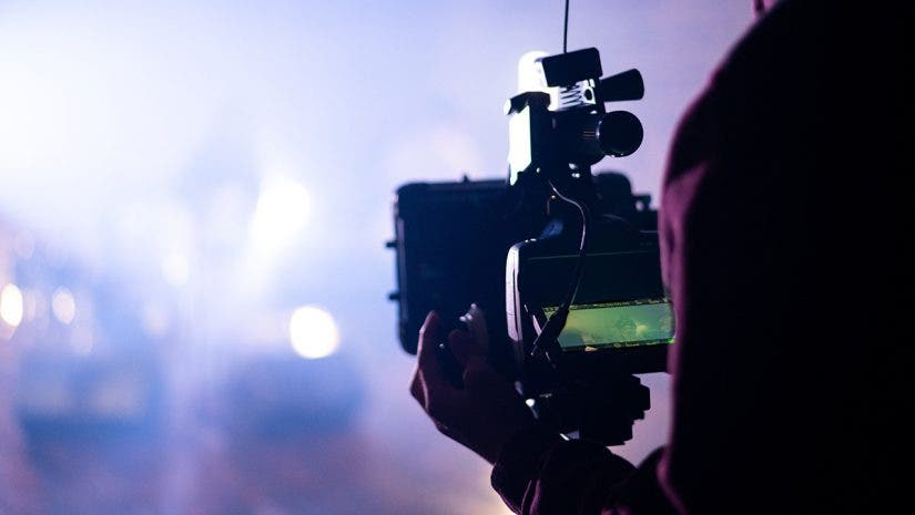 filmmaker with cinema camera