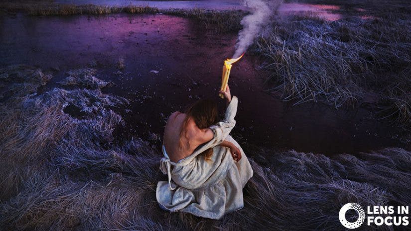 Brooke Shaden offering self portrait